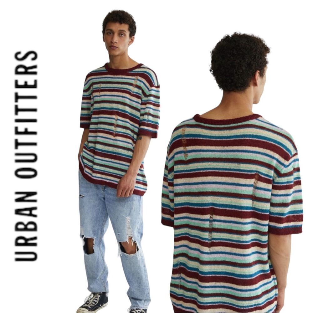 NEW UO Urban Outfitters Domino Sweater Tee L